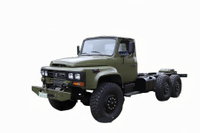 老款EQ2100E6D越野专用道路运输车底盘_六驱245尖头140卡车_6×6东风经典190马力长头载货军车