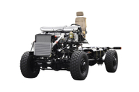 210马力EQ2070手动8挡钢板三类底盘_4×4东风越野专用车出口_四驱运兵车定制