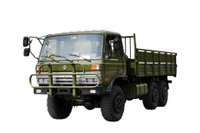 厂家190马力带水箱EQ2102G越野专用卡车_六驱245尖头140运输车价格_6×6东风经典210马力长头军车载货运兵车配置电话