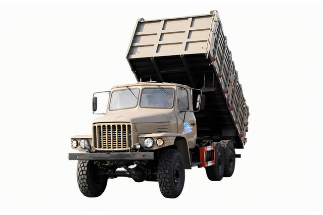 EQ2082越野专用自卸车_东风六驱经典240翻斗170马力卡车_2.5吨小钢炮6*6经典25Y工程运输