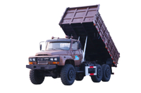 翻斗190马力EQ2100E6D_六驱245尖头140专用运输车_6×6新款越野专用经典长头军车自卸