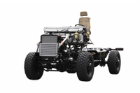 300马力EQ2070自动挡钢板三类底盘_4×4东风越野专用车出口_四驱运兵车定制