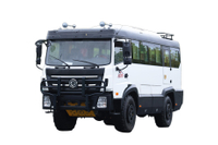 东风四驱EQ2070改装21+2座客车报价_18/19/21/23/25/28/30/35座中巴厂家_4x4越野专用车欧标逃生门配置