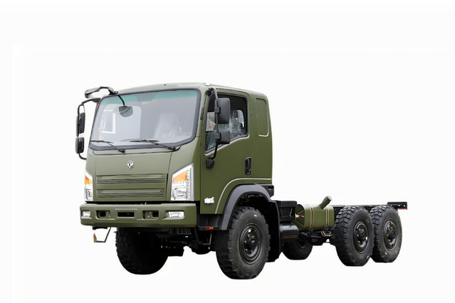  EQ2082越野卡车170马力底盘改装_东风六驱平头“山猫”越野小卡配置_6*6“山猫”专用车底盘