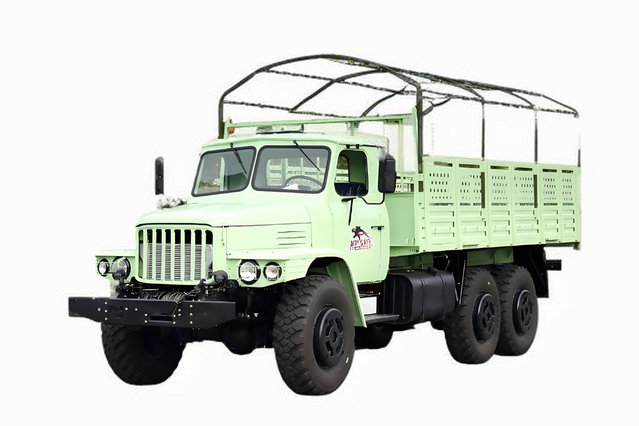 6×6经典EQ2100E6D军车_六驱245尖头140载货运输车_190马力长头越野专用卡车