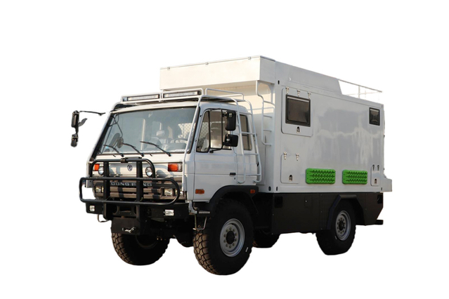 EQ2070越野改装四驱房车_190马力4×4三吨半柴油运兵车旅居车_东风153专用车