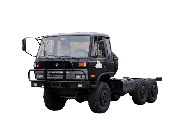 190马力EQ2102G越野专用卡车底盘_六驱245尖头140运输车_6×6东风经典210马力长头军车载货运兵车二类平台