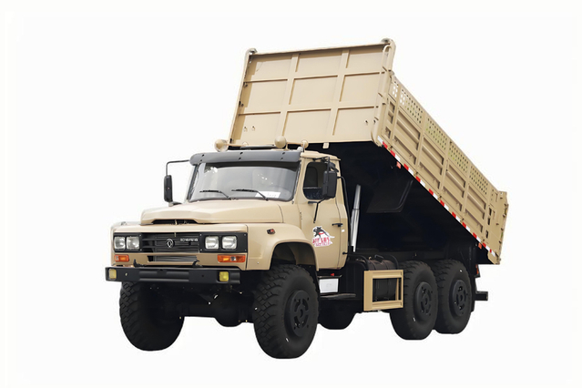 自卸EQ2100E6D越野专用改装_六驱245尖头140翻斗_6×6东风经典190/210马力道路车