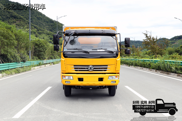 东风4×2左/右舵小型箱式车_160马力小微轻卡后侧门集装箱_4.3米箱体定制