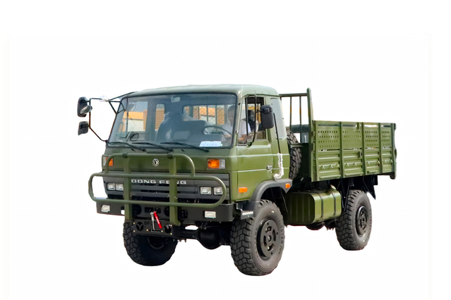 东风EQ2070排半145运兵车_4×4越野专用车3.5吨小钢炮出口_190马力四驱卡车定制
