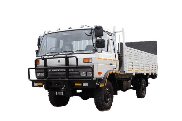 东风四驱EQ2070越野电动液压升降尾板_153卡车底盘改1.5吨装卸货举升板车