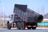190马力EQ2100E6D新款越野专用自卸_六驱245尖头140运输车_6×6经典长头军车翻斗