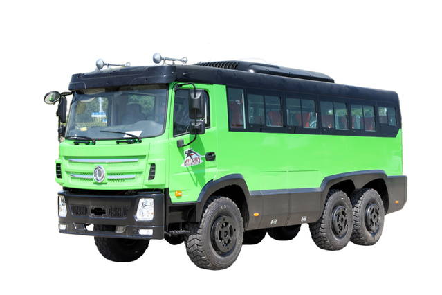 210马力六驱EQ2100/2102改装25+2座客车报价_18/20/23/28/30/35座中巴厂家热线_东风6x6越野专用车240/245/246底盘定制配置