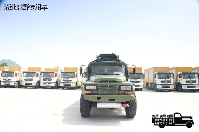 190马力EQ2100六驱尖头加运油车_东风六驱10方加油车_6*6长头多功能罐式运输车