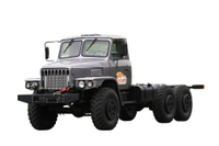 工厂双玻璃EQ2100E6D越野军车底盘_六驱245尖头140道路运输运兵卡车平台配置_6×6东风经典190马力长头专用载货价格