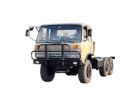 190/210马力EQ2102G越野专用卡车底盘_六驱245平头153运输车_6×6东风经典210马力军车载货运兵车二类平台