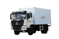 东风4×2厢式运输车厂家210马力_可定制4×4越野专用封闭式载货平板车报价_170190/260马力集装箱设备转运两桥后双胎拉牛羊蔬菜粮食配送车