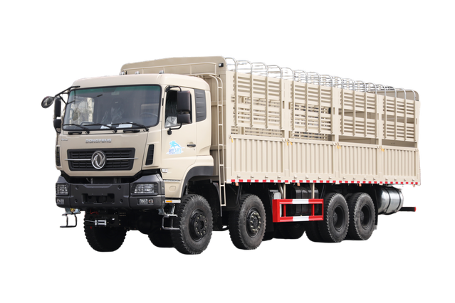 8×8仓栅运输车底盘厂家康明斯420/潍柴500/玉柴375马力围栏车_15/20/25/30/35/40/50/60吨四桥拉蔬菜水果牛羊猪车定制_8×4前四后八东风挖机板车平台报价