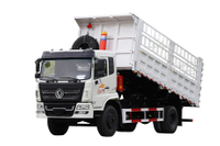 仓栏自卸运输车东风4×2厂家210马力_可定制4×4越野专用仓栅载货翻斗出口报价_170190/260马力两桥后双胎拉牛羊蔬菜粮食