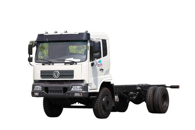 东风4×2潍柴210马力加长轴距底盘改装厂家_可定制4×4越野专用车20吨出口报价_挖机板/平板/厢式/仓栅/环卫/工程车