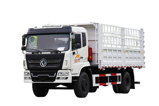 210马力东风4×2仓栏运输车出口报价_可定制4×4越野专用仓栅载货车厂家_170190/260马力两桥后双胎拉牛羊蔬菜粮食