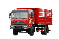 仓栏运输车210马力东风4×2出口报价_可定制4×4越野专用仓栅载货车厂家_170190/260马力两桥后双胎拉牛羊蔬菜粮食